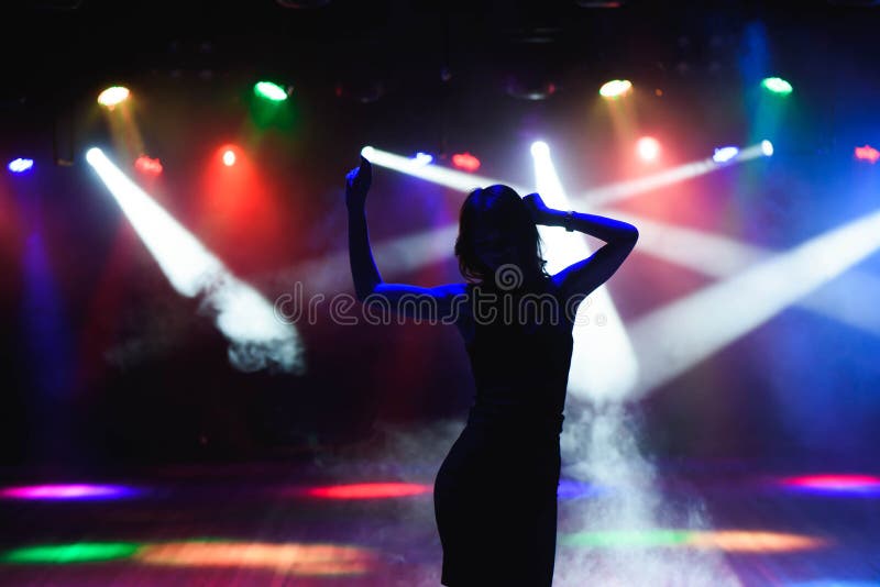 Silhouette of disco dancer stock image. Image of culture - 502451