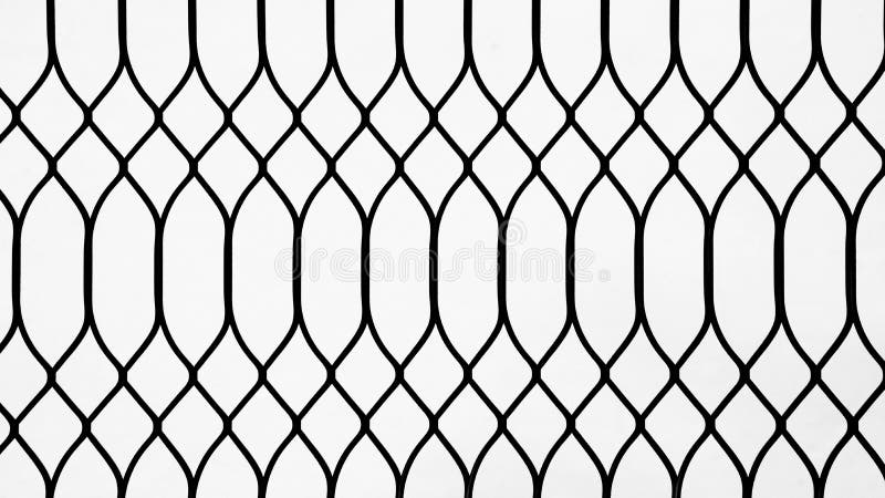 Silhouette de cage en métal à la porte photos libres de droits Silhouette de cage en métal à la porte photos libres de droits