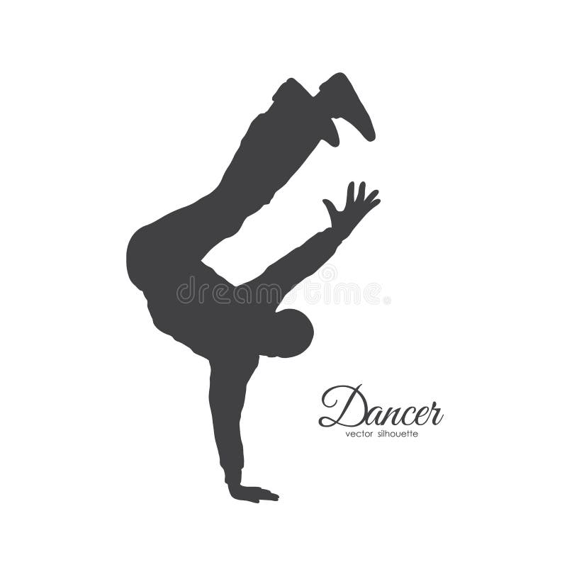 Silhouette de danse de coupure expressive Danse d'homme de Hip Hop sur le fond blanc illustration de vecteur Silhouette de danse de coupure expressive Danse d'homme de Hip Hop sur le fond blanc illustration de vecteur