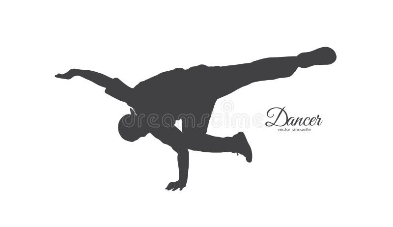 Silhouette de danse de coupure expressive Danse de jeune homme de Hip Hop sur le fond blanc illustration de vecteur Silhouette de danse de coupure expressive Danse de jeune homme de Hip Hop sur le fond blanc illustration de vecteur