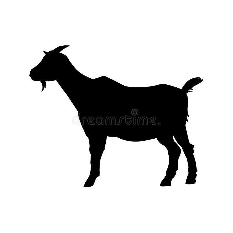 Silhouette de position de chèvre