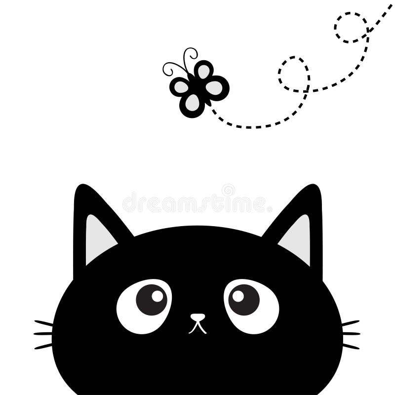Silhouette De Tete De Chat Noir Regardant L Insecte De Papillon Ligne Voie De Tiret Avec La Boucle Personnage De Dessin Anime Mig Illustration De Vecteur Illustration Du Amusement Illustration Silhouette De Tete De Chat Noir Regardant L Insecte De Papillon Ligne Voie De Tiret Avec La Boucle Personnage De Dessin Anime Mig Illustration De Vecteur Illustration Du Amusement Illustration