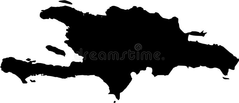 Vector map of Hispaniola state black silhouette. centro america vector format aviable. Vector map of Hispaniola state black silhouette. centro america vector format aviable