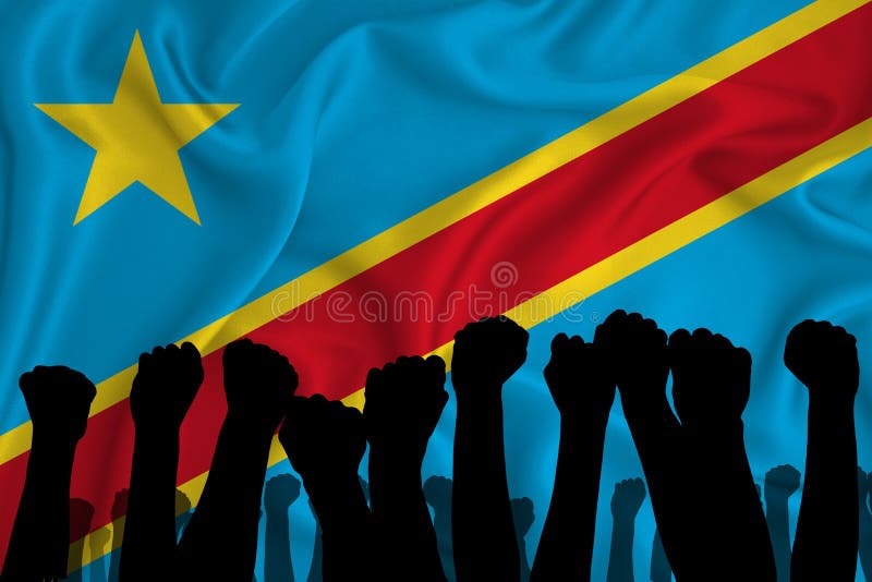 RDC Congo Congo Kinshasa Drapeau Carte de l’Afrique T-shirt Femme