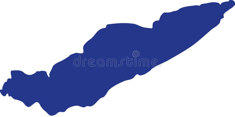 Silhouette du lac Érié illustration libre de droits Silhouette du lac Érié illustration libre de droits