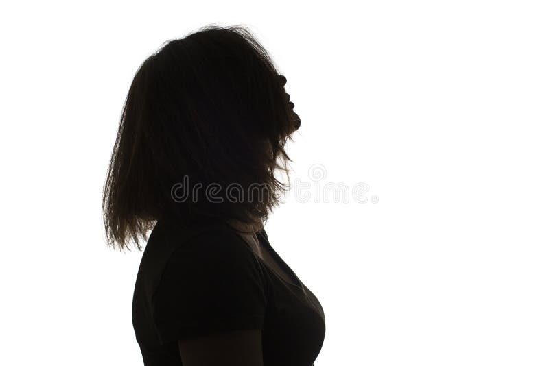 Silhouette of Beautiful Profile of Female Head Concept Beauty and Fashion  Stock Photo - Image of background, people: 104070290