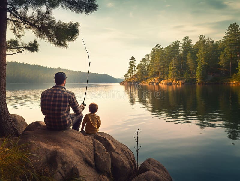 Boy Dad Fishing Stock Illustrations – 428 Boy Dad Fishing Stock  Illustrations, Vectors & Clipart - Dreamstime