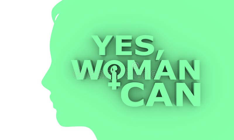 Yes women can symbol female power woman rights Vector Image