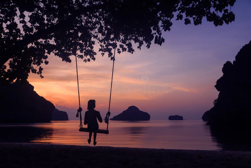 Girls alone on an island.