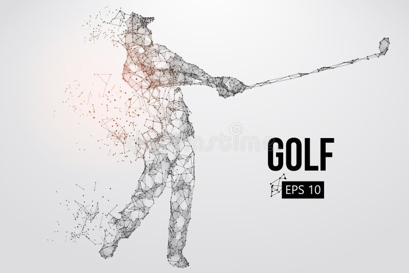 Silhouette of a golf player. Vector illustration vector illustration