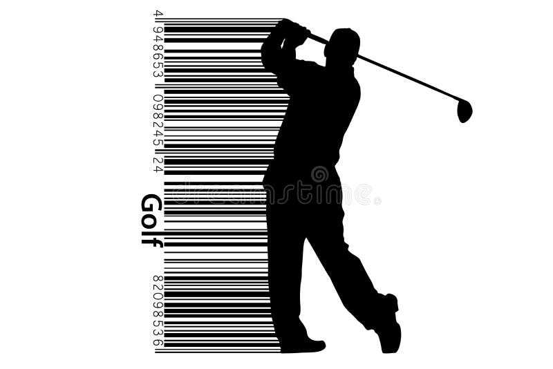 Silhouette of a golf player. Vector illustration vector illustration