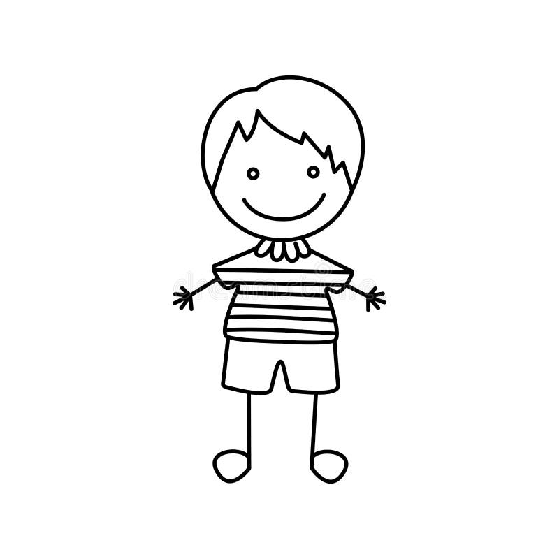 Childhood Design Elements Cute Boys Girls Sketch-vector People-free Vector  Free Download