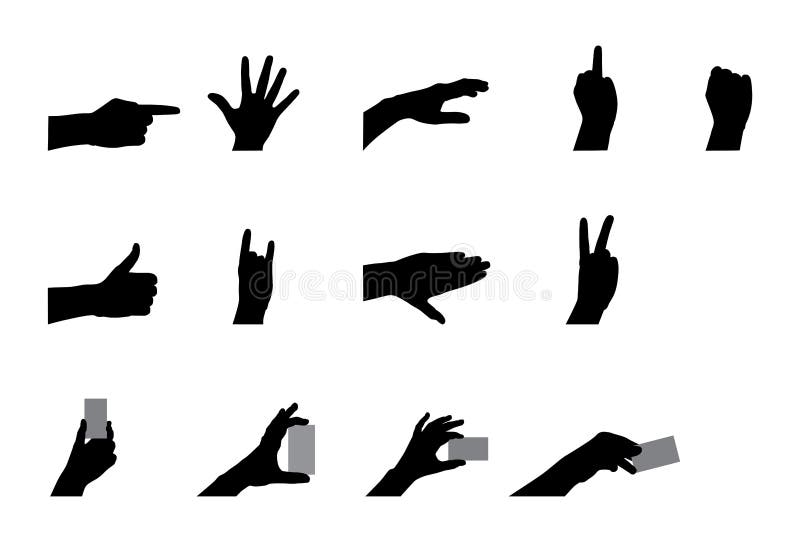 Silhouette of hands