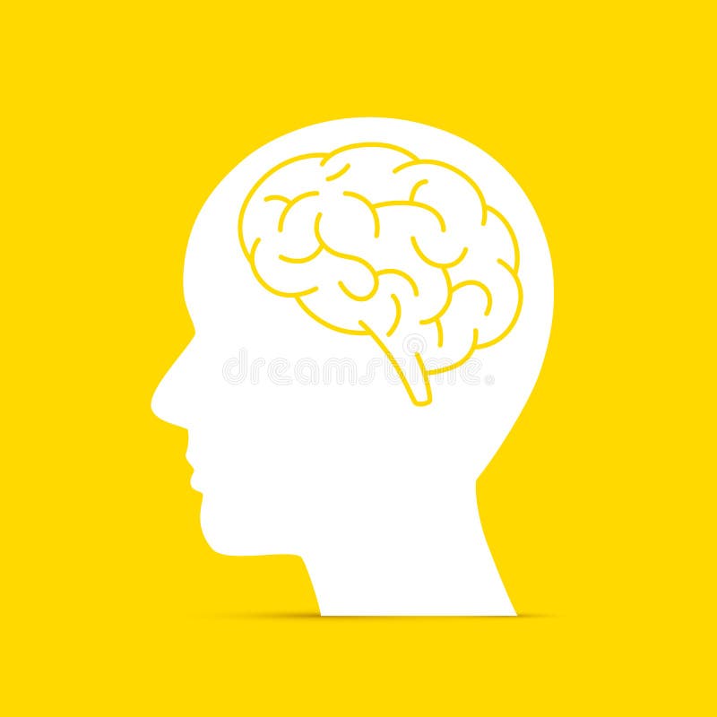 https://thumbs.dreamstime.com/b/silhouette-head-brain-silhouette-head-brain-yellow-background-vector-illustration-100129565.jpg