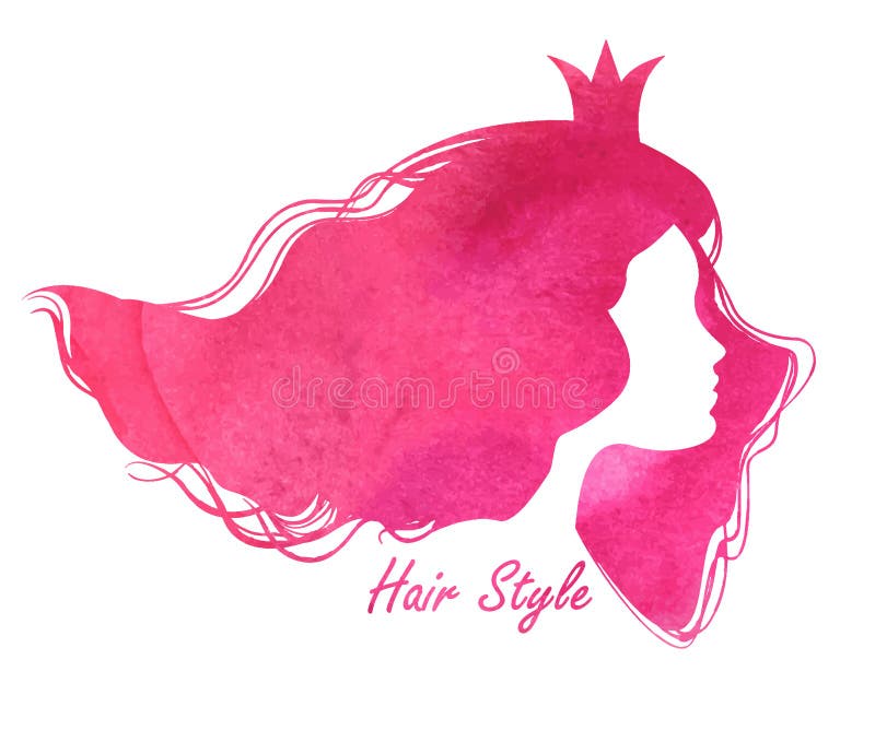 Download Silhouette_head_with_watercolor_hair_Vector_illustration_of_woma Ilustracja Wektor - Ilustracja złożonej z kreatywnie, femaleness: 57661613