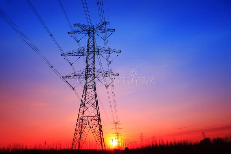 high voltage towers