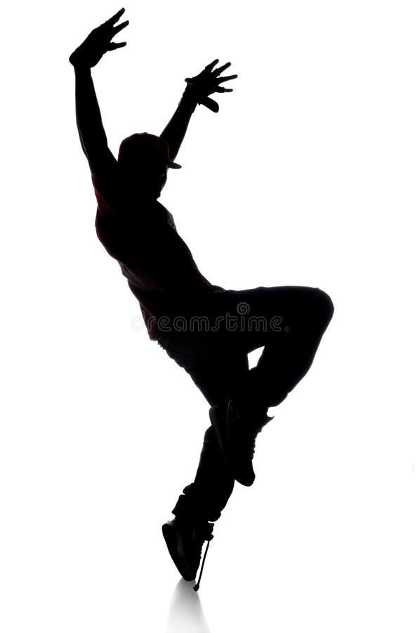 Silhouette Of Hip Hop Dancer Stock Photo Image Of Male Urban