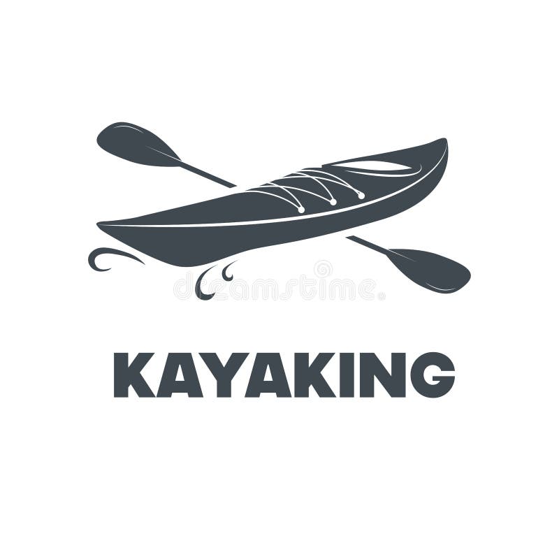 Rafting Kayaking Icons Kayaking Equipment Kayaking Stock Vector