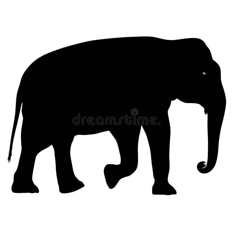 African Elephant Silhouette Stock Illustrations – 4,372 ...