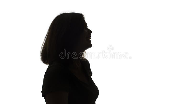 Silhouette of Beautiful Profile of Female Head Concept Beauty and Fashion  Stock Photo - Image of background, people: 104070290