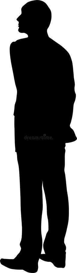 Silhouette man royalty free illustration