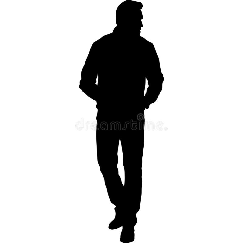 Vector Business Man Black Silhouette Stock Illustrations – 51,935