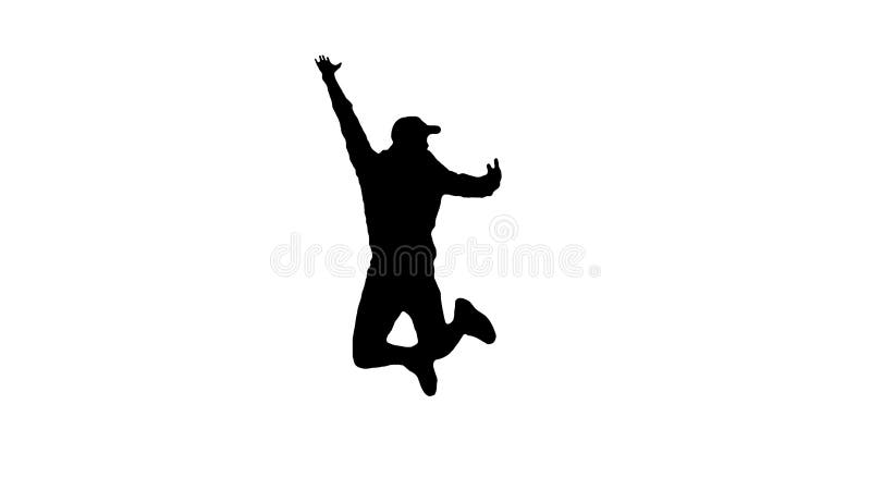 person jumping silhouette