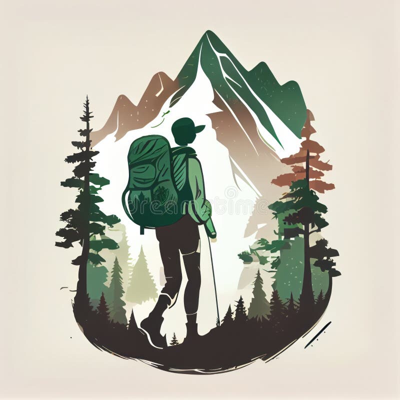 Man Walking Up Hill Stock Illustrations – 95 Man Walking Up Hill Stock