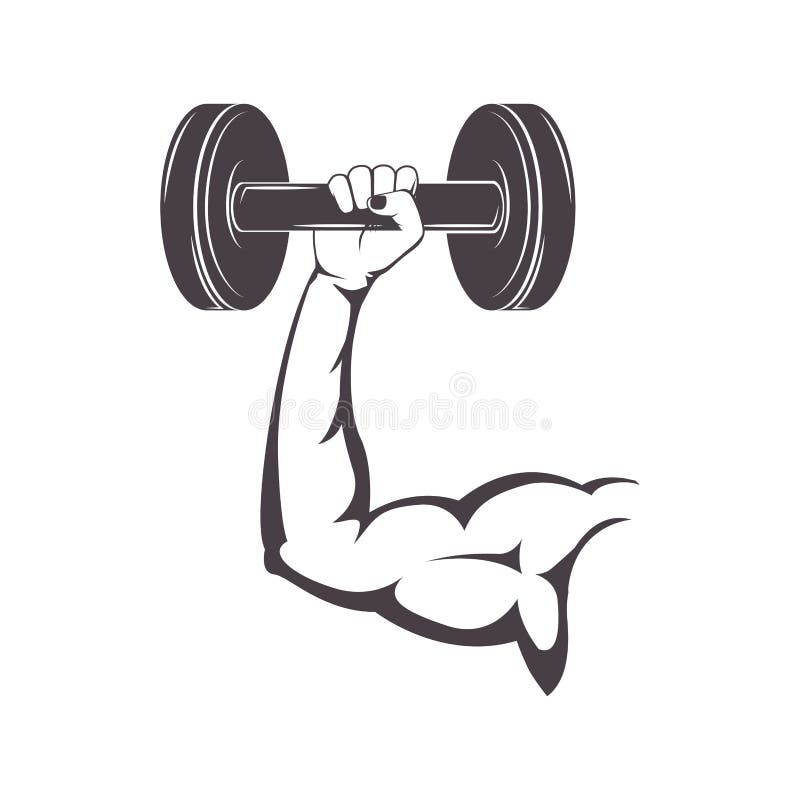 Arm Muscle Weights Stock Illustrations – 663 Arm Muscle Weights