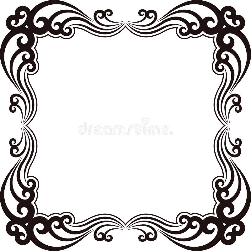 Ornamental frame stock illustration