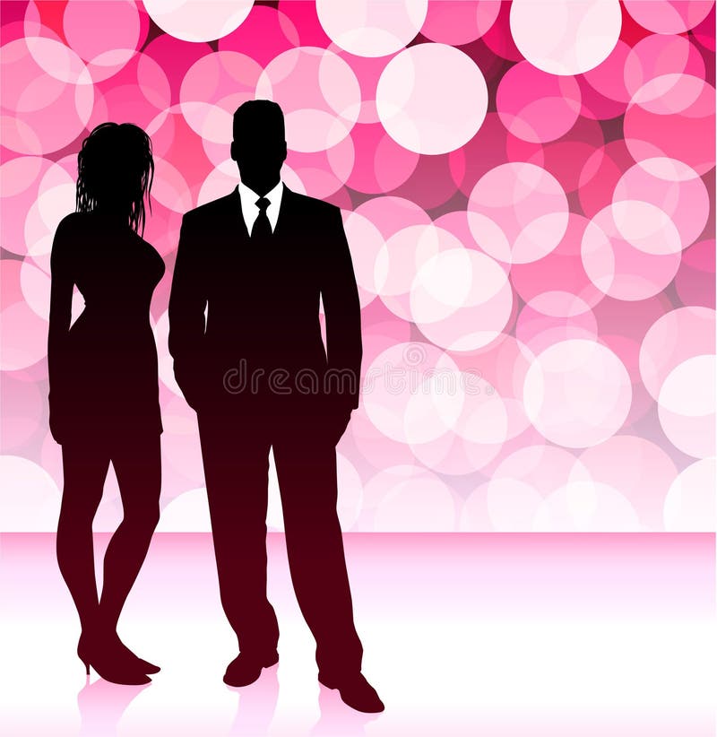 Silhouette Party time design background