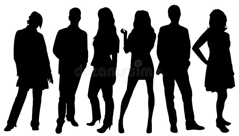 Silhouette person stock illustration