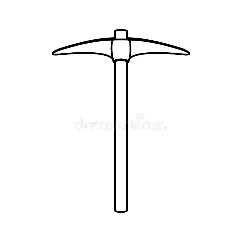 Hay una necesidad de aeropuerto tengo hambre Silhouette Pickaxe Construction Tool Icon Stock Vector - Illustration of  archeology, metal: 84522728