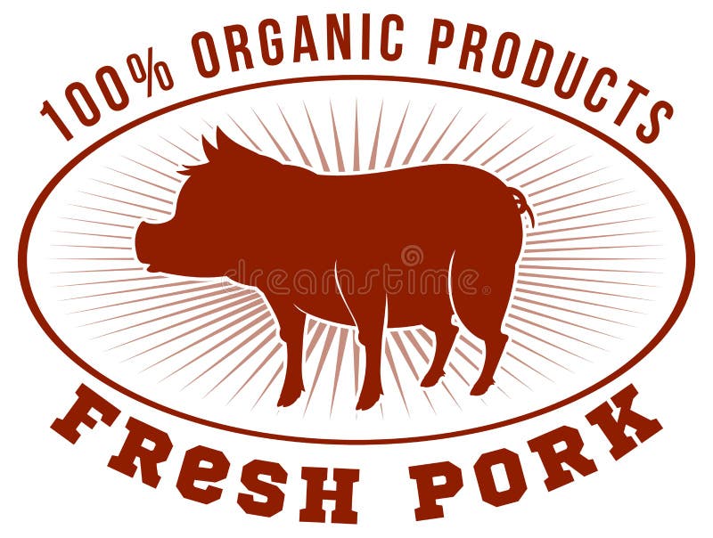 Silhouette Pig Logo for Pork Products Stock Vector - Illustration of ...