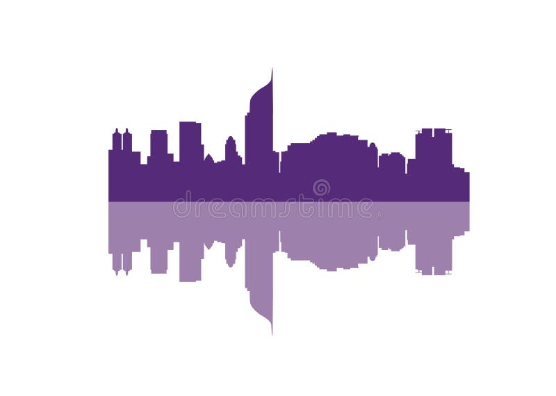 Silhouette of Skyline Jakarta City stock illustration Silhouette of Skyline Jakarta City stock illustration