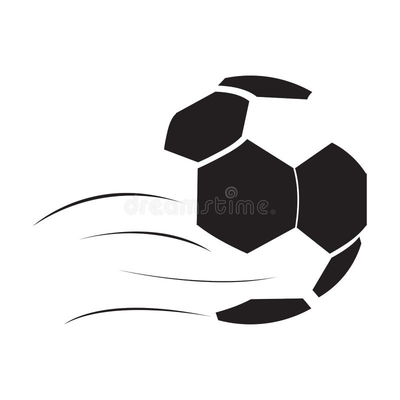 Silhouette of a Soccer Ball and Text Stock Vector - Illustration of ...