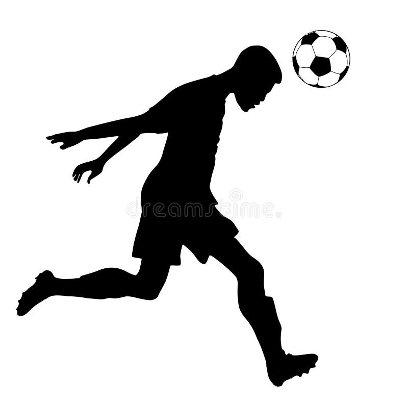 Soccer Player Heading Ball Stock Illustrations 162 Soccer Player