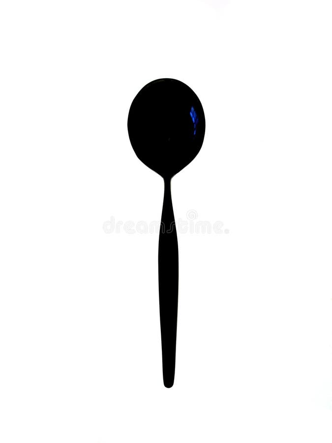 Silhouette of a spoon stock photo. Image of abstract, silhouette - 150606