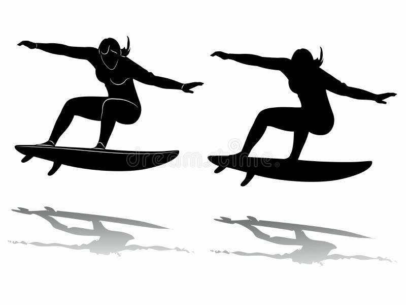 Surfer Stock Illustration - Download Image Now - Surfing, Retro Style, In  Silhouette - iStock