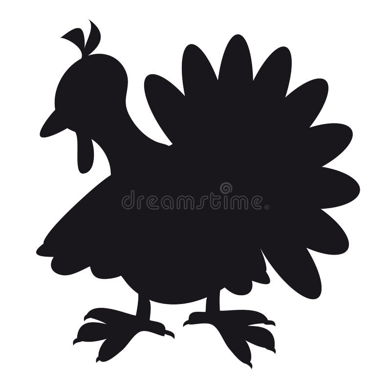 Download The silhouette of turkeys stock vector. Image of pets ...