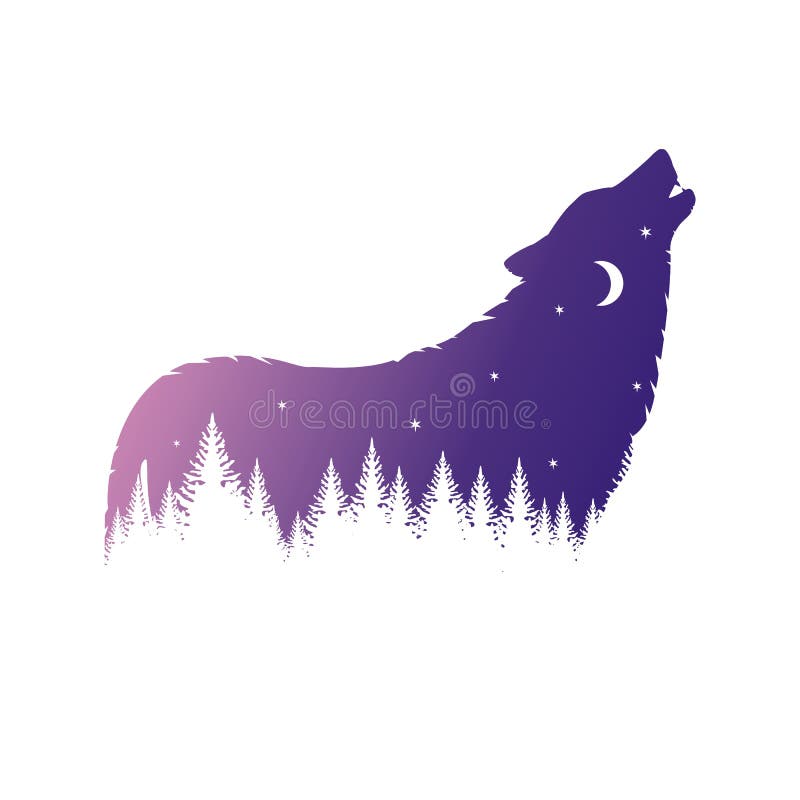 Wolf Howling Moon Silhouette Home Business Office Sign 