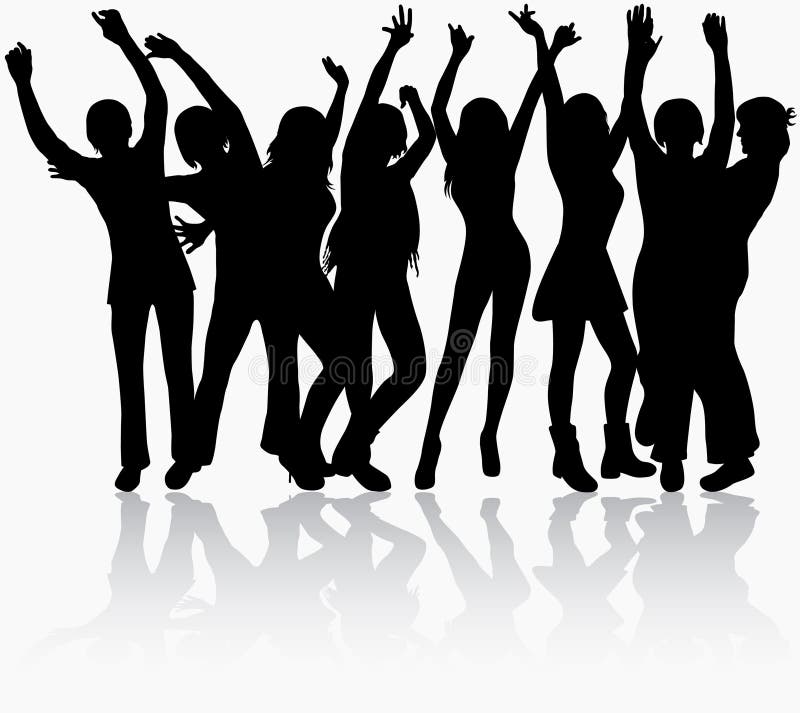 001 silhouette woman vektor illustrationer