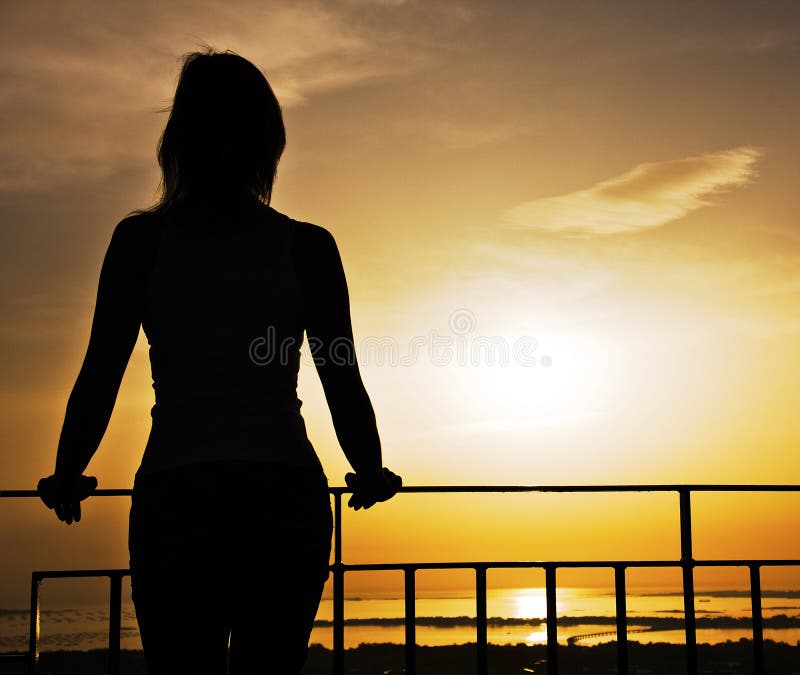 Silhouette of woman