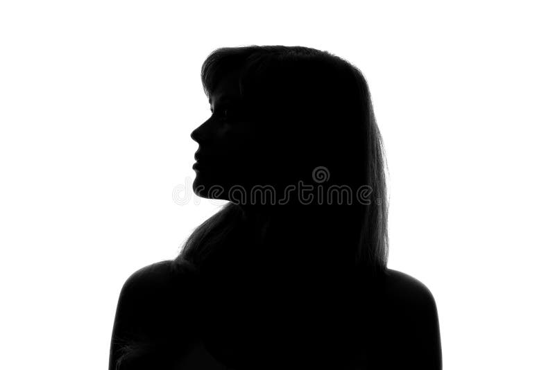 Silhouette of beautiful profile of female head concept beauty and fashion  Stock Photo by ©fantom_rd 173922990