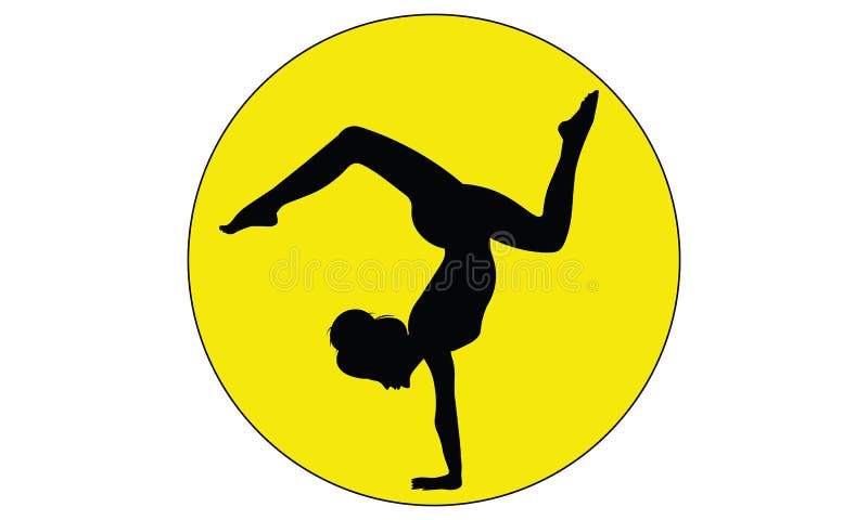 A young man standing in scorpion pose and... - Stock Illustration  [72934527] - PIXTA
