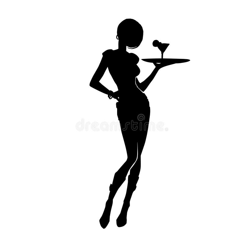 Sexy Cocktail Waitress Stock Illustrations 9 Sexy Cocktail Waitress Stock Illustrations