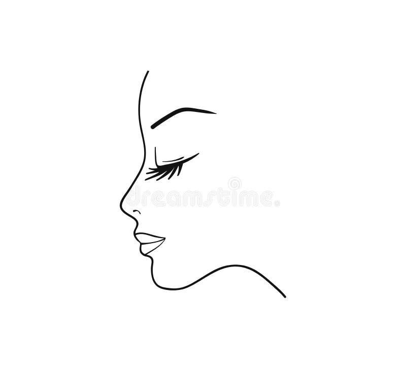 Silhouette of young woman - Vector, isolated vector illustration vector illustration Silhouette of young woman - Vector, isolated vector illustration vector illustration