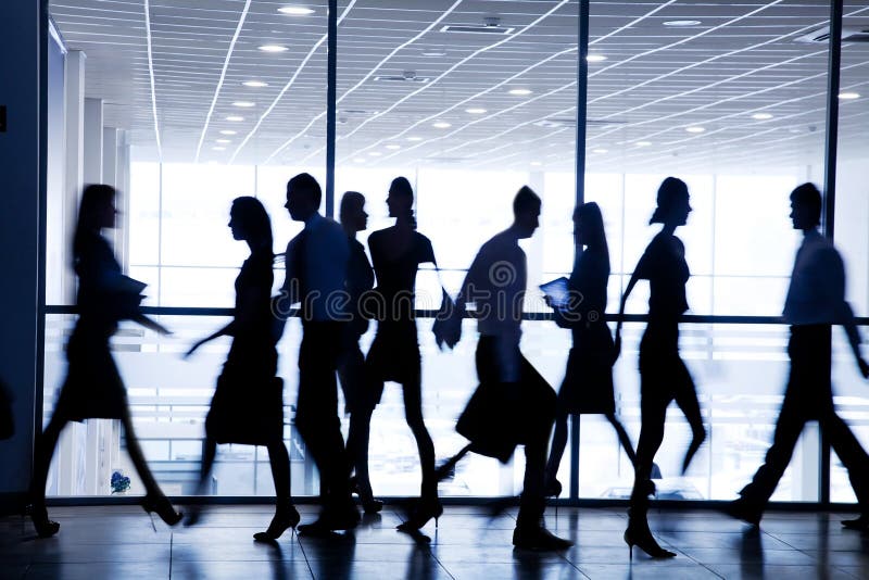 Silhouetten van businesspeople royalty-vrije stock afbeelding Silhouetten van businesspeople royalty-vrije stock afbeelding