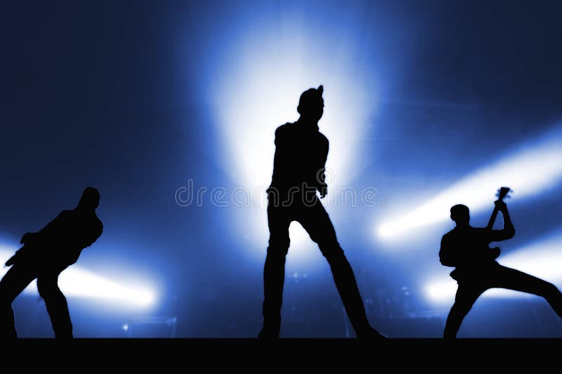 Musicians silhouettes stock image. Image of clip, male - 2333729