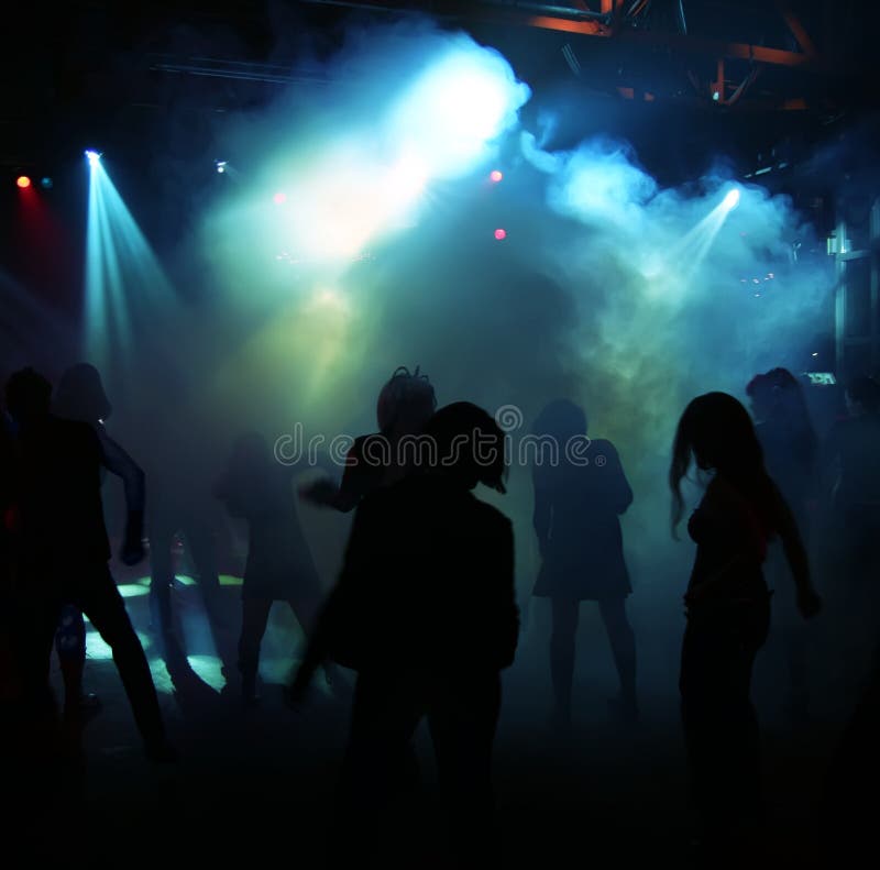 Silhouettes of a Dancing Teenagers Stock Photo - Image of gothic, music ...